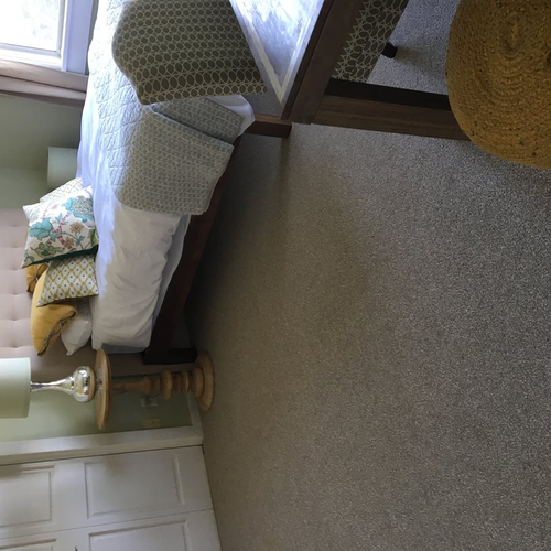 carpeted bedroom